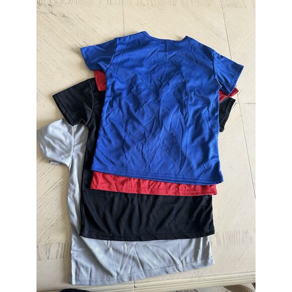 Boys 4-Pack Dry Fit T-Shirts, Athletic Performance T Size 7 To 8 Youth - Picture 3 of 3